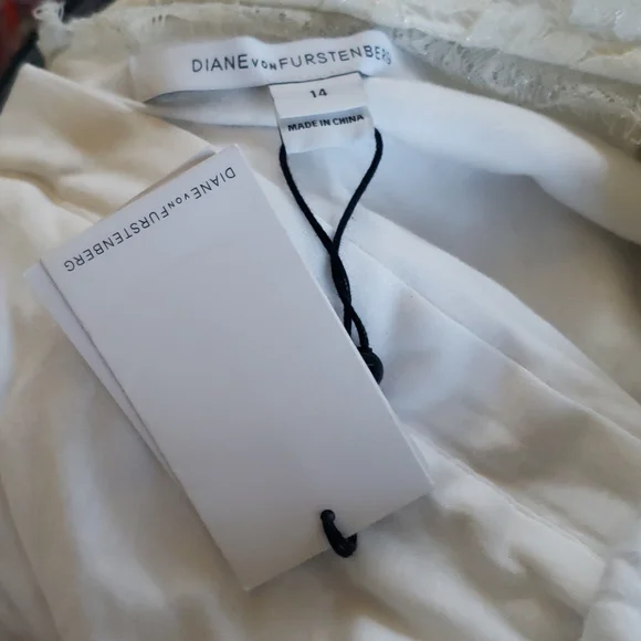 Diane Von Furstenberg Zarita White Lace Dress - Picture 15 of 16